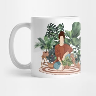 Plant lady, Girl with plants 2 Mug